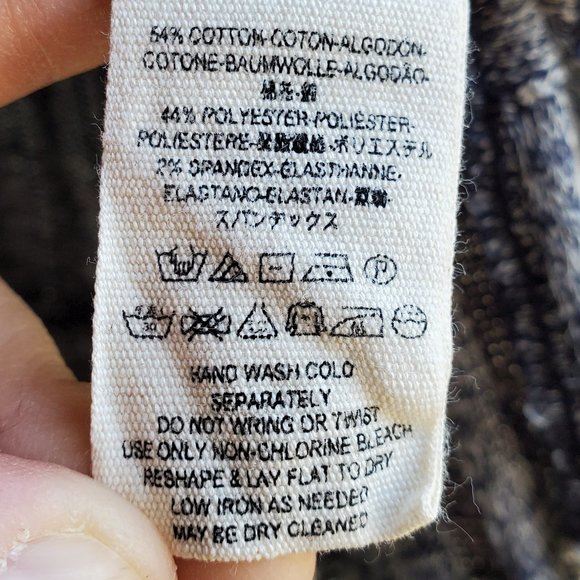 FREE PEOPLE Blue Ribbed Ruffled Sweater - Picture 10 of 16